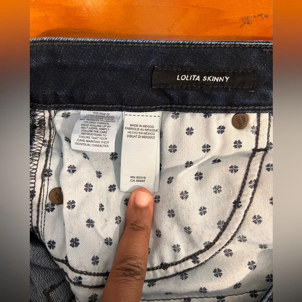 Lucky Brand Lolita Skinny Jeans 8/29 Blue - Picture 5 of 6
